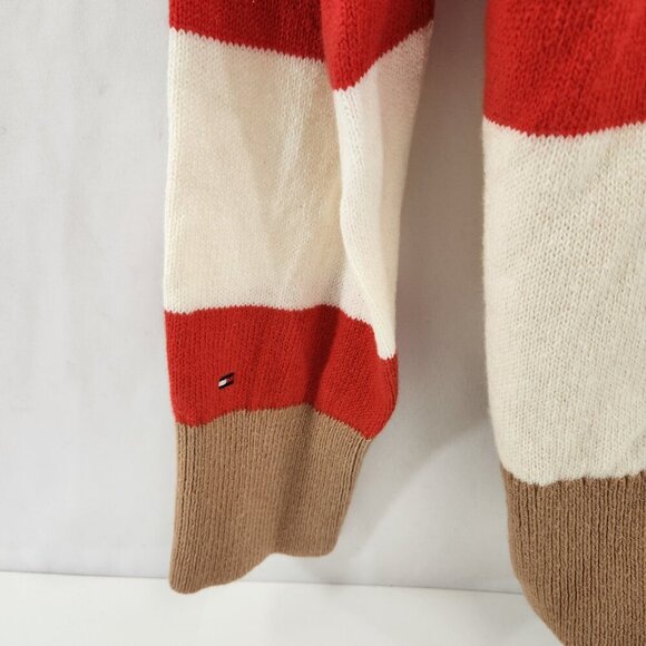 Tommy Hilfiger Womens Wide Stripe Relaxed Fit Cardigan Sweater XL - Picture 9 of 11